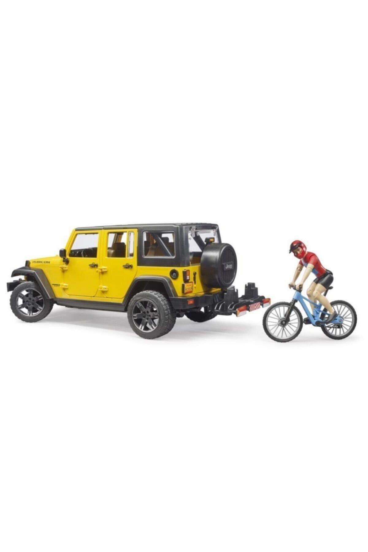Bruder Jeep W. Rubicon & Bisiklet Ve Sürücüsü Br02543-Oyuncak Arabalar ve Kamyonlar