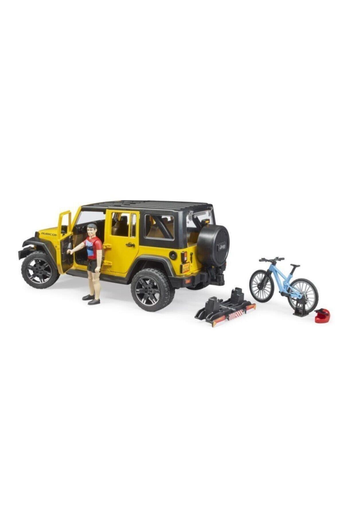 Bruder Jeep W. Rubicon & Bisiklet Ve Sürücüsü Br02543-Oyuncak Arabalar ve Kamyonlar