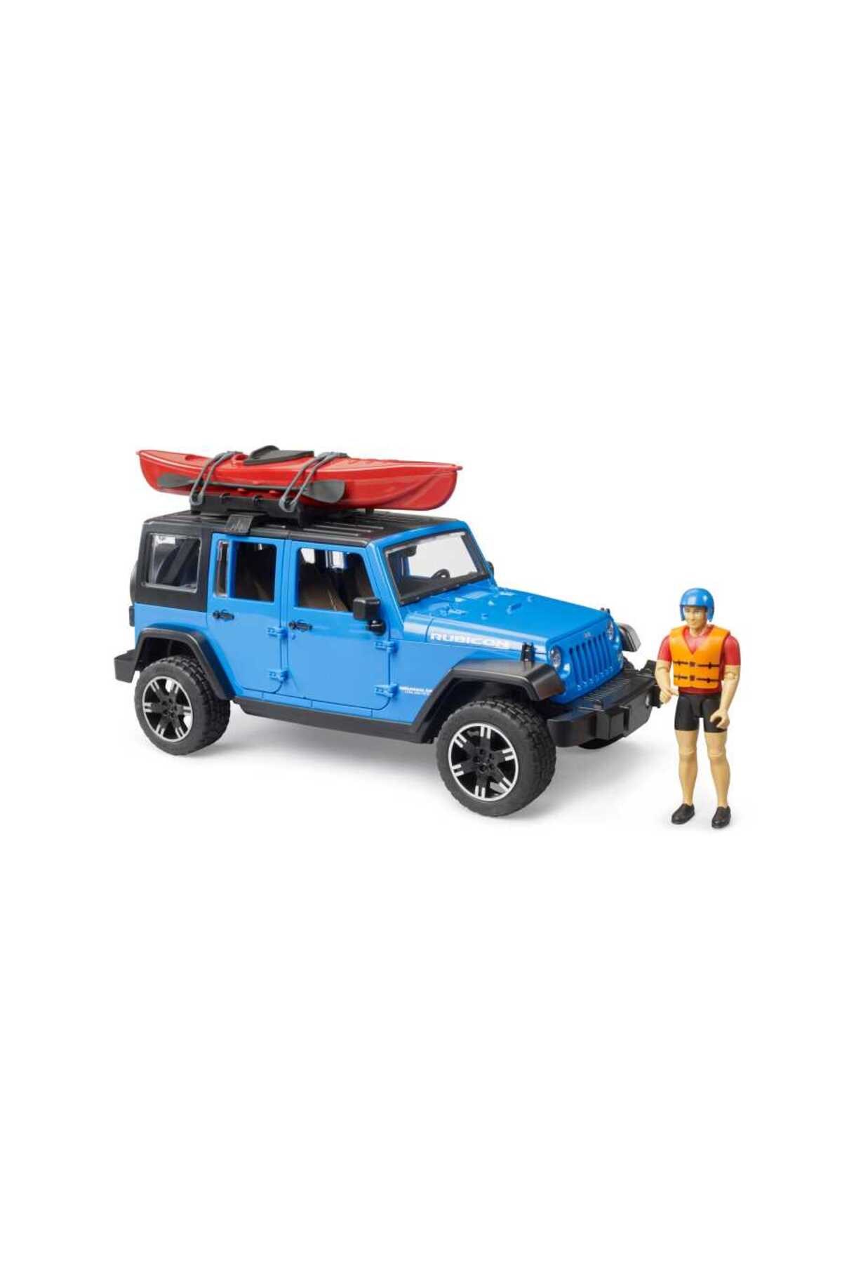 Bruder Jeep Wrangler Rubicon Kano Ve Sürücü 02529-Maket Araçlar