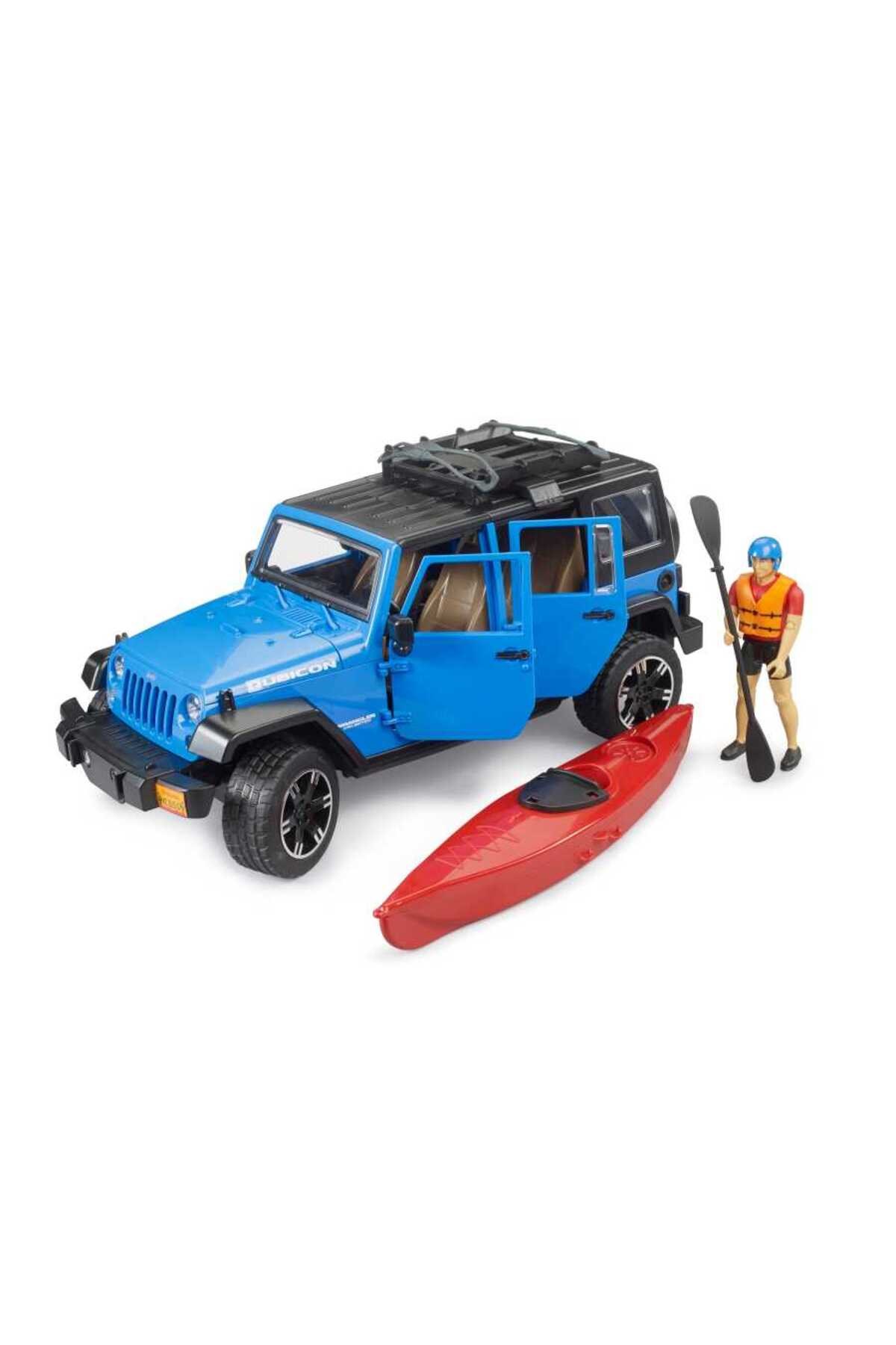 Bruder Jeep Wrangler Rubicon Kano Ve Sürücü 02529-Maket Araçlar
