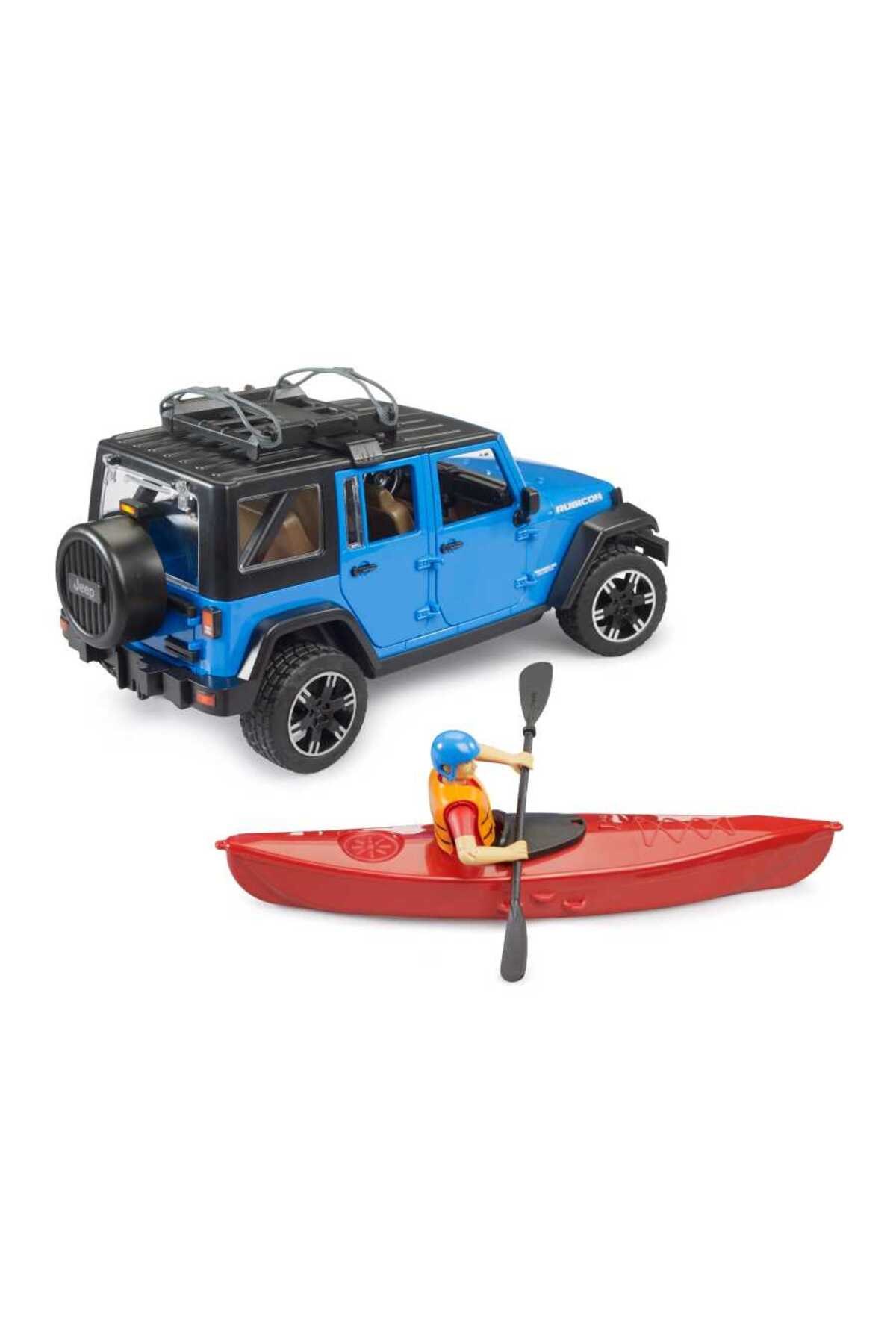 Bruder Jeep Wrangler Rubicon Kano Ve Sürücü 02529-Maket Araçlar