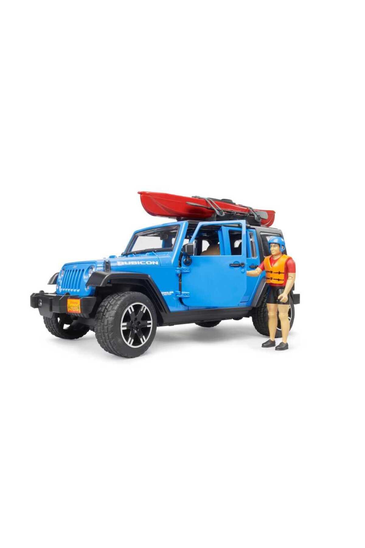 Bruder Jeep Wrangler Rubicon Kano Ve Sürücü 02529-Maket Araçlar
