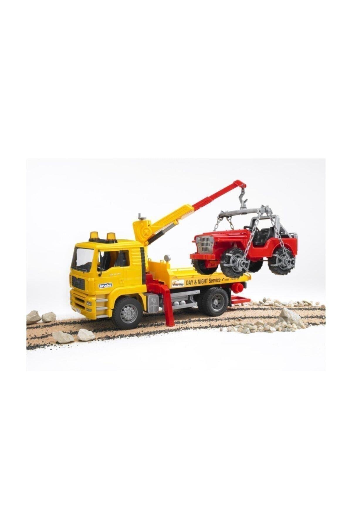 Bruder Man Araba Çekici & Jeep - Br02750-Oyuncak Arabalar ve Kamyonlar