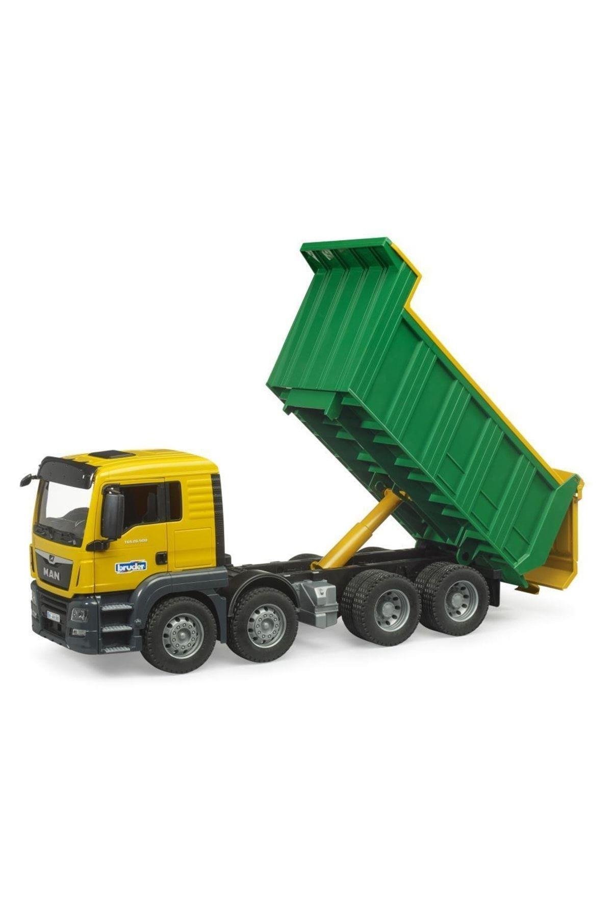Bruder Man Tgs Damperli Kamyon (sarı-yeşil) Br03766-Oyuncak Arabalar ve Kamyonlar