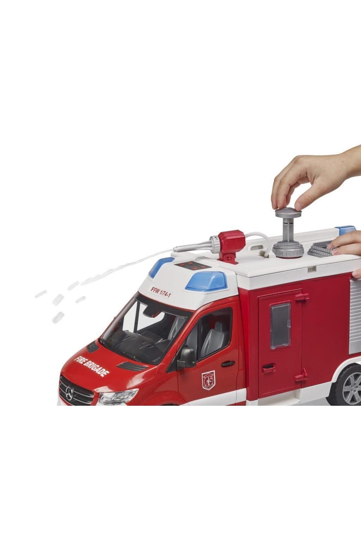 Bruder Mercedes Benz Merdivenli İtfaye Aracı BR02680-Oyuncak Arabalar ve Kamyonlar