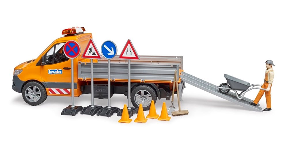 Bruder Mercedes Benz Sprinter Yol Bakım Aracı Ve Elemanı Br02677-Maket Araçlar