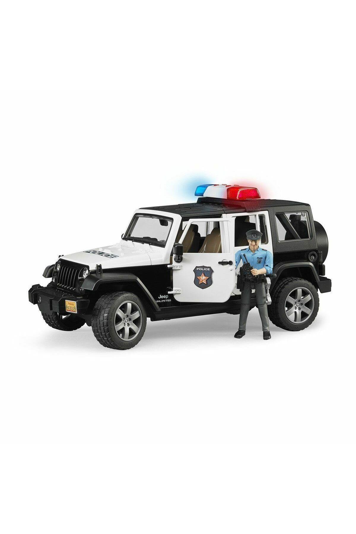 Bruder Oyuncak Jeep Wrangler Ur Polis Aracı ve Memur Br02526-Oyuncak Arabalar ve Kamyonlar