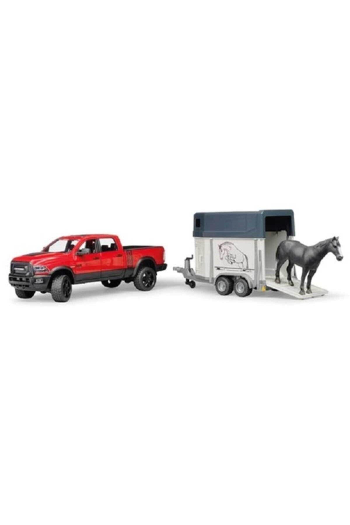 Bruder Ram 2500 Pickup Ve At Nakil Römorku BR02501-Oyuncak Arabalar ve Kamyonlar