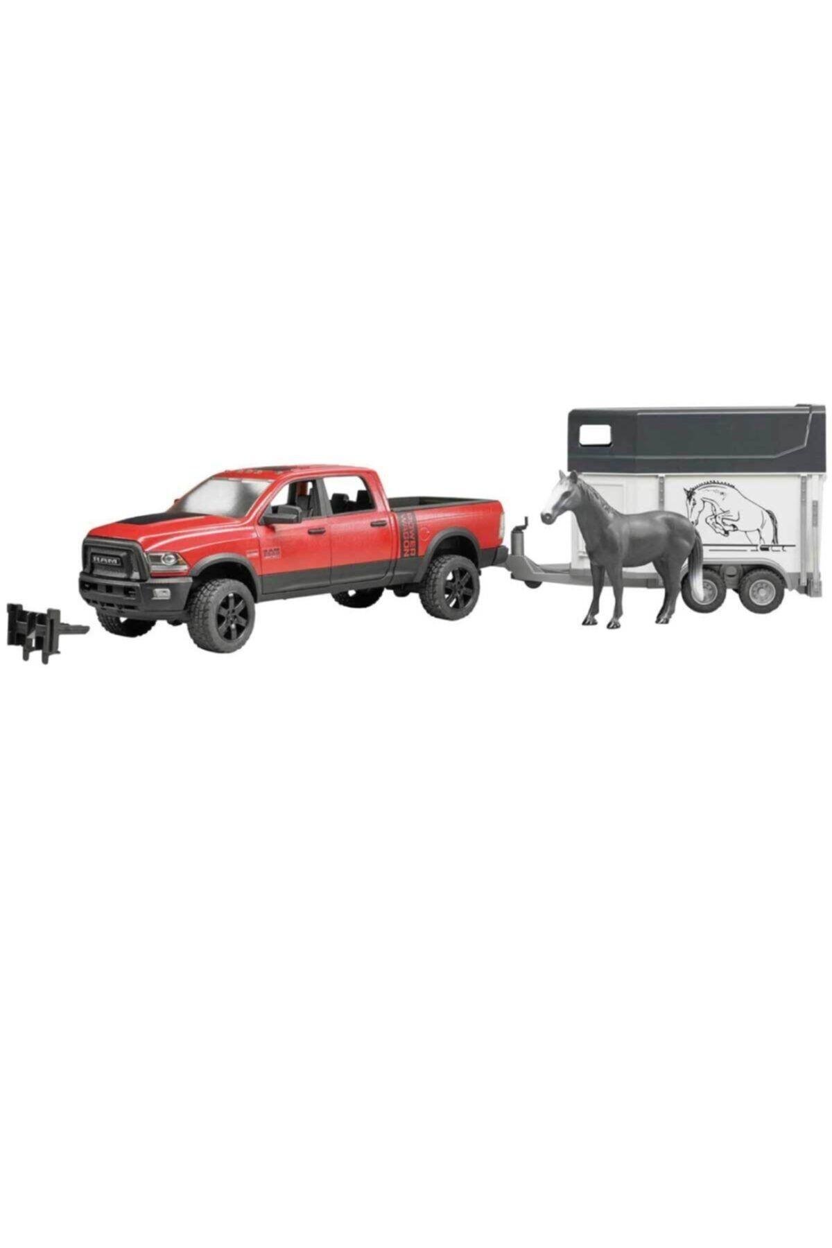 Bruder Ram 2500 Pickup Ve At Nakil Römorku BR02501-Oyuncak Arabalar ve Kamyonlar