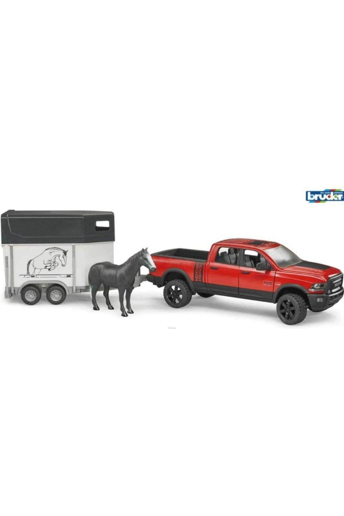 Bruder Ram 2500 Pickup Ve At Nakil Römorku BR02501-Oyuncak Arabalar ve Kamyonlar