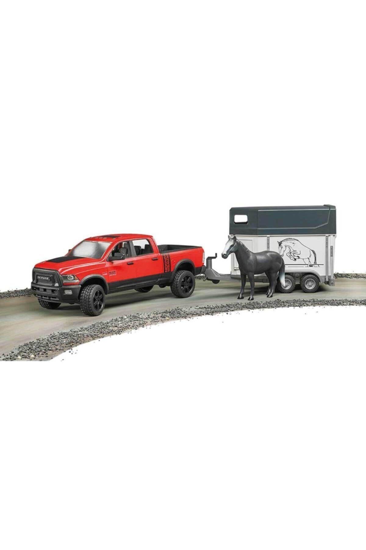 Bruder Ram 2500 Pickup Ve At Nakil Römorku BR02501-Oyuncak Arabalar ve Kamyonlar