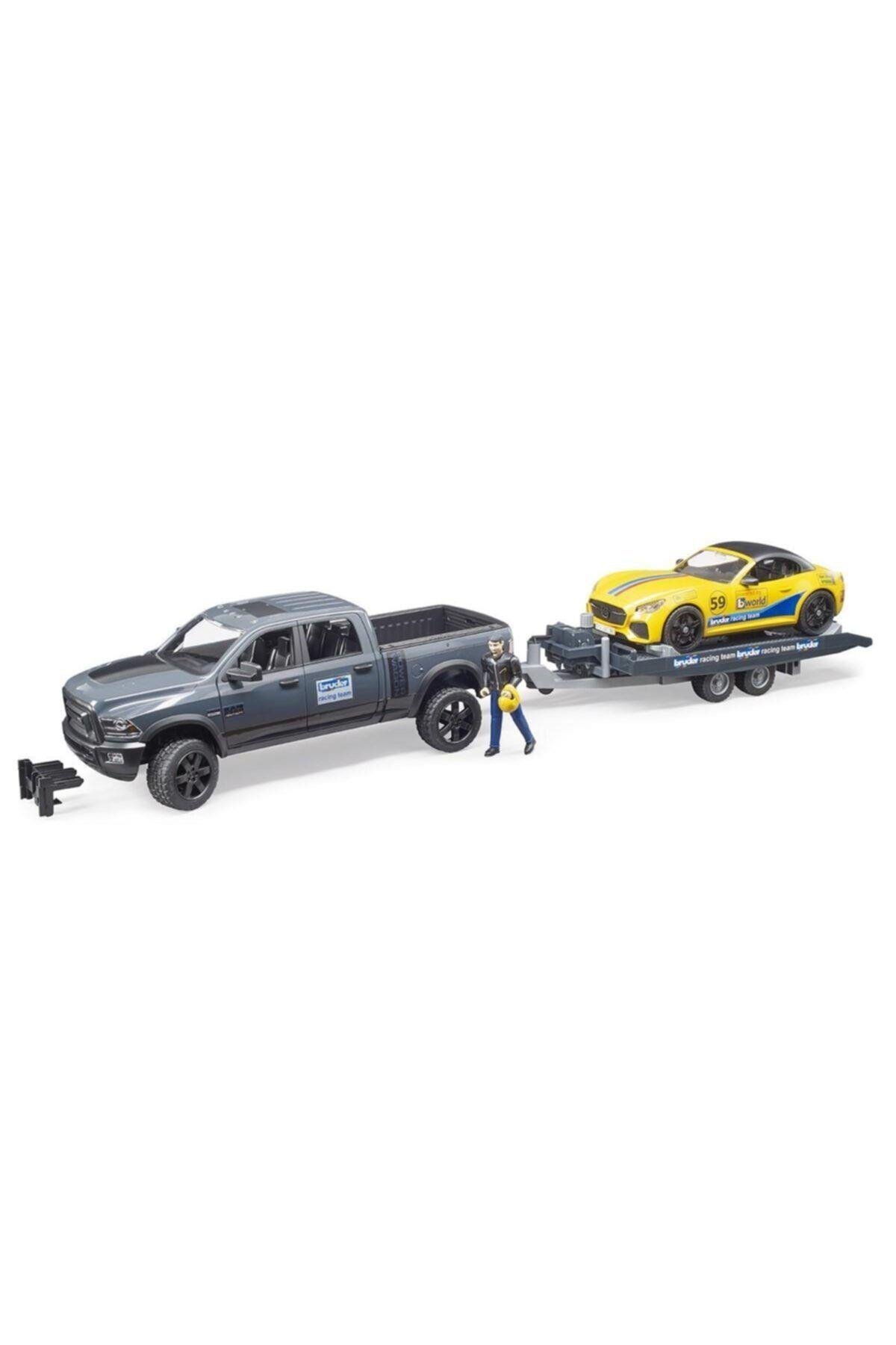 Bruder Ram 2500 Pıckup ve Roadster Yarış Arabası BR02504 Lisanslı Ürün-Oyuncak Arabalar ve Kamyonlar