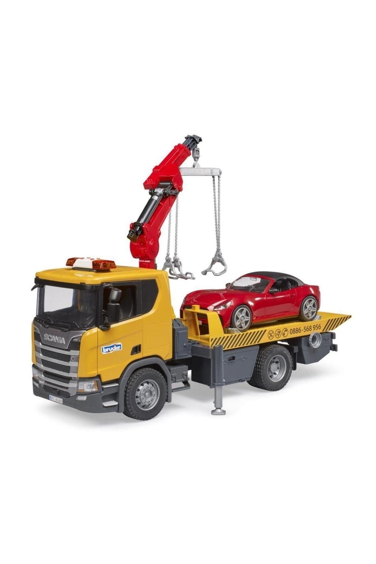 Bruder Scania 560R Çekici Ve Roadster Araba BR03552-Maket Araçlar