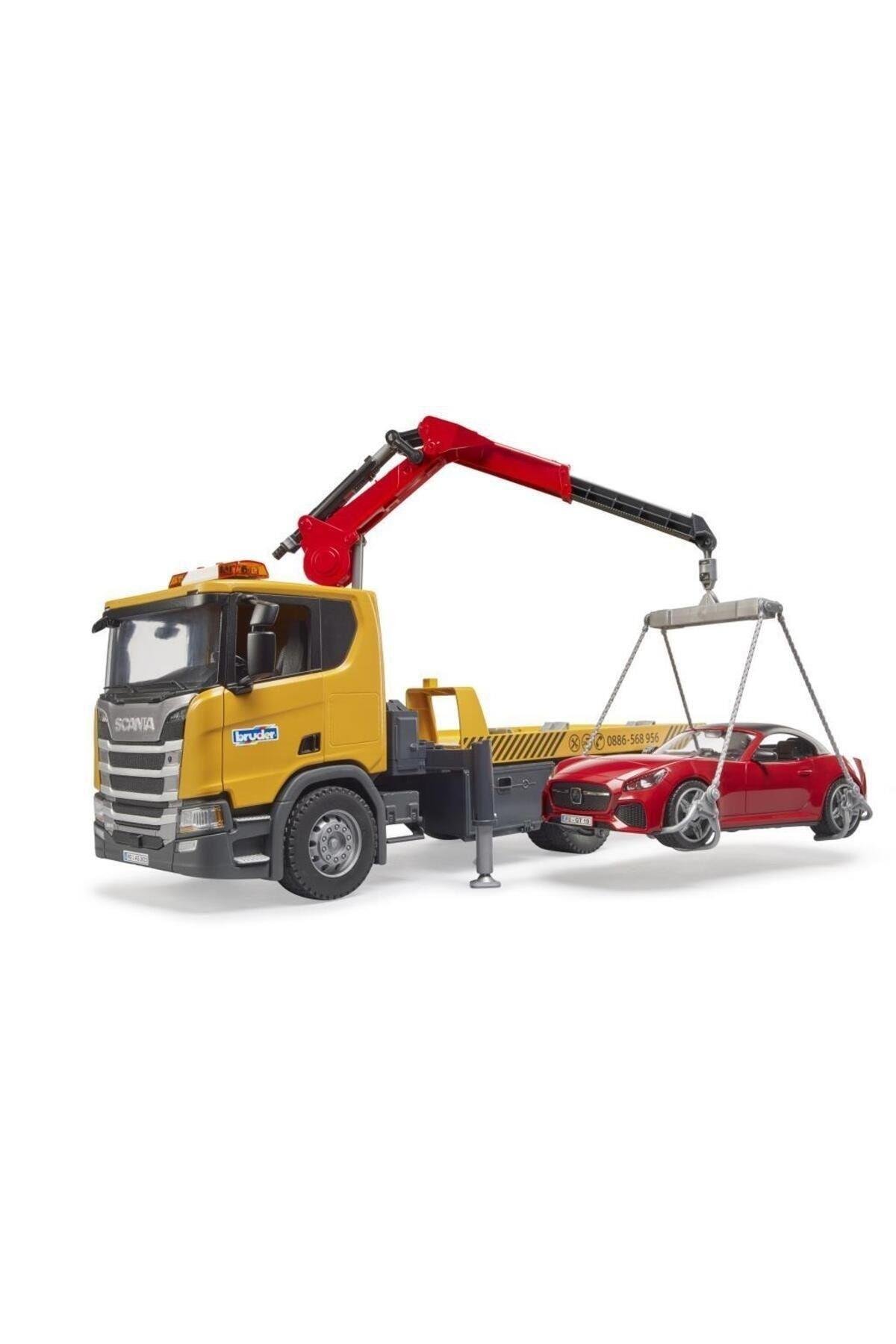 Bruder Scania 560R Çekici Ve Roadster Araba BR03552-Maket Araçlar