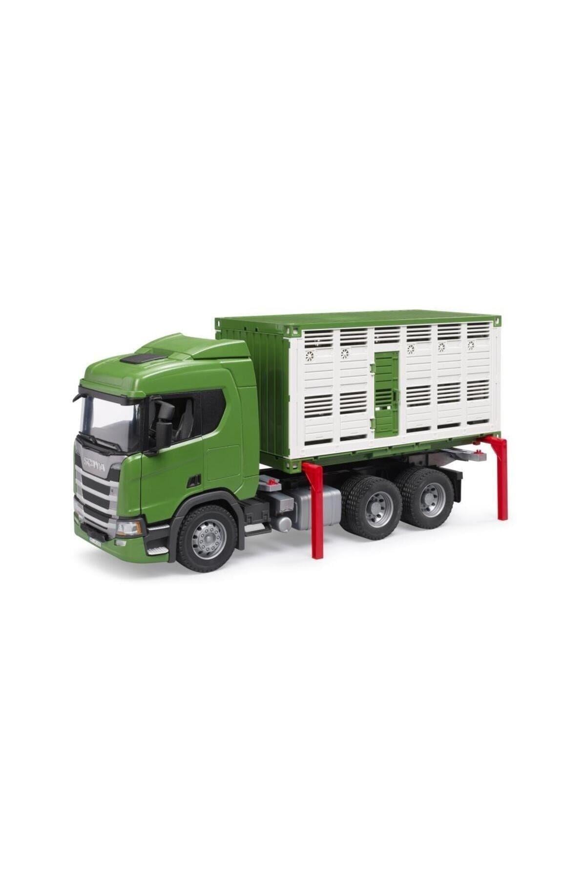 Bruder Scania 560R Hayvan Nakil Araci BR03548 Lisanslı Ürün-Oyuncak Arabalar ve Kamyonlar