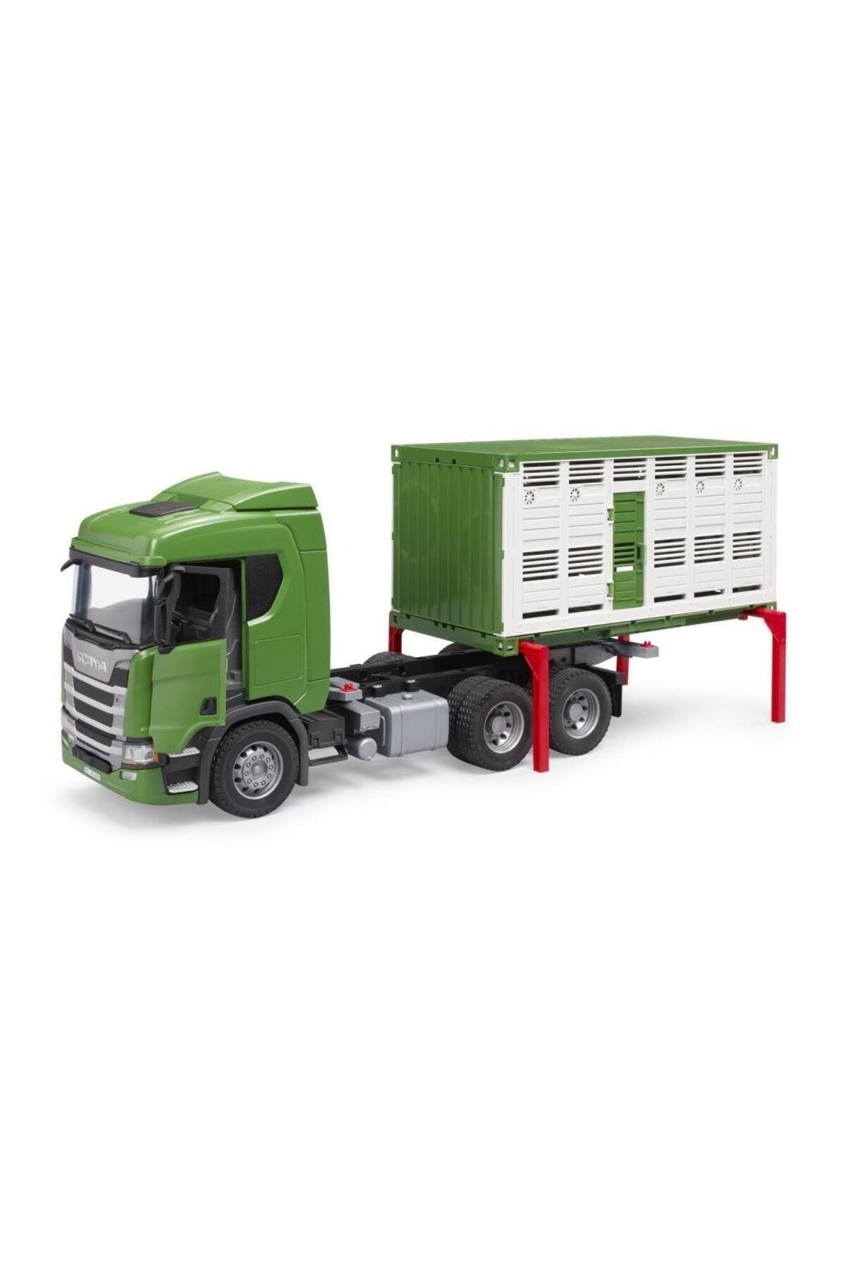 Bruder Scania 560R Hayvan Nakil Araci BR03548 Lisanslı Ürün-Oyuncak Arabalar ve Kamyonlar