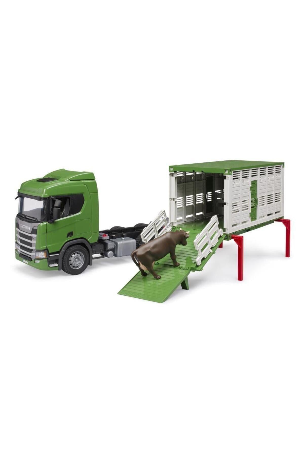 Bruder Scania 560R Hayvan Nakil Araci BR03548 Lisanslı Ürün-Oyuncak Arabalar ve Kamyonlar