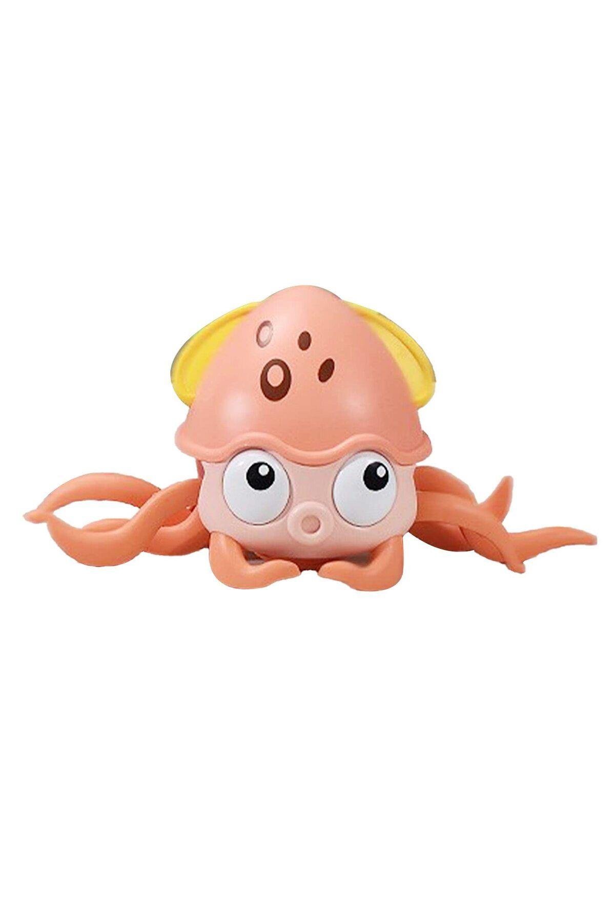 CAN OYUNCAK Sesli Işıklı Sensörlü Ahtapot QC-2Y-Hayvan Figürleri