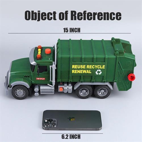 Ceren Işıklı ve Sesli Çöp Kamyonu CTOY-666-53P-Maket Araçlar