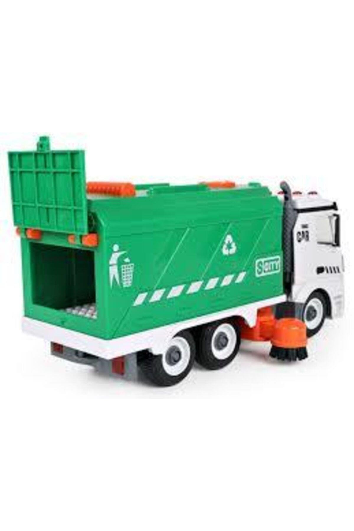 Ceren Kırtasiye Kutulu Sesli Işıklı Çöp Kamyonu Geri Dönüşüm Aracı Sök-tak Yeşil - Beyaz-Oyuncak Arabalar ve Kamyonlar