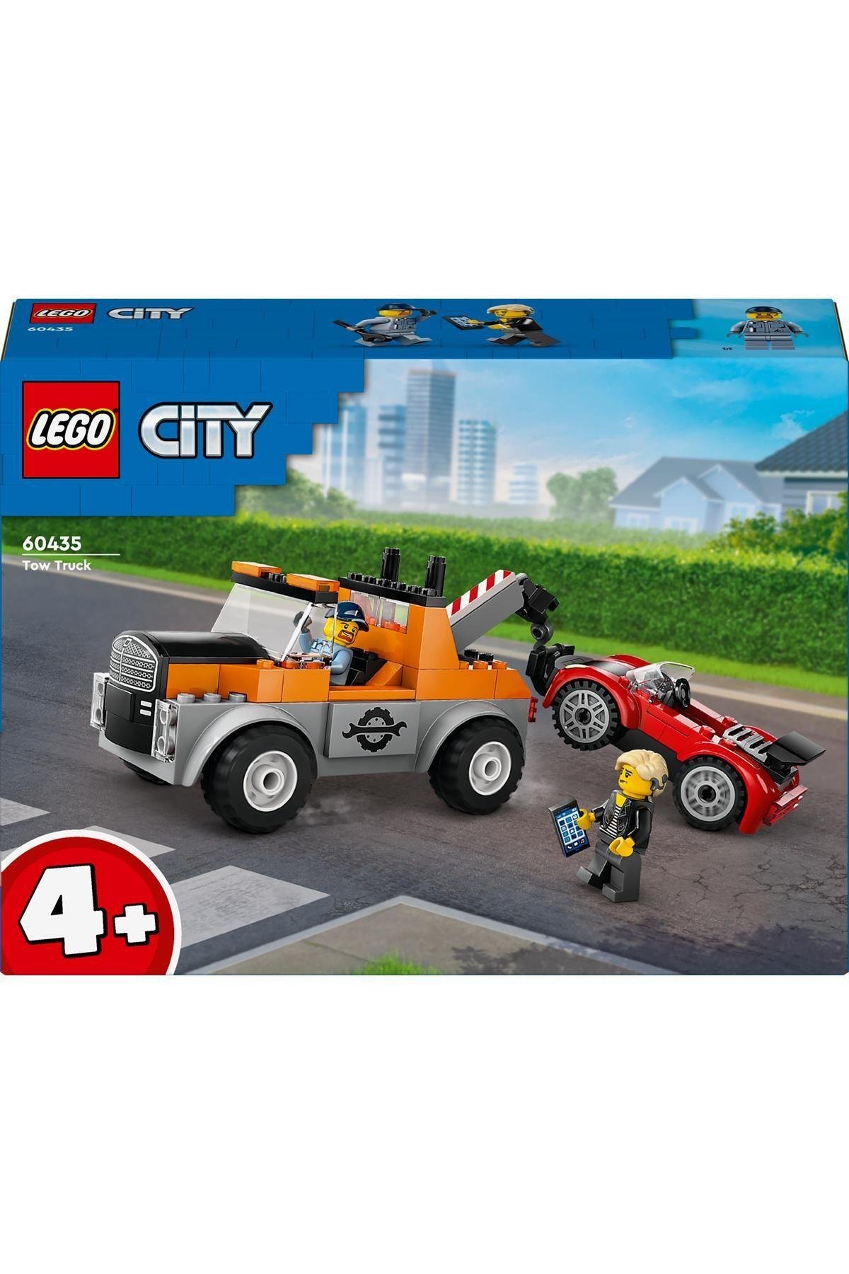 City Çekici Kamyon ve Spor Araba Tamiri 60435 - 4 Yaş ve Üzeri Çocuklar için Yaratıcı Oy-Lego