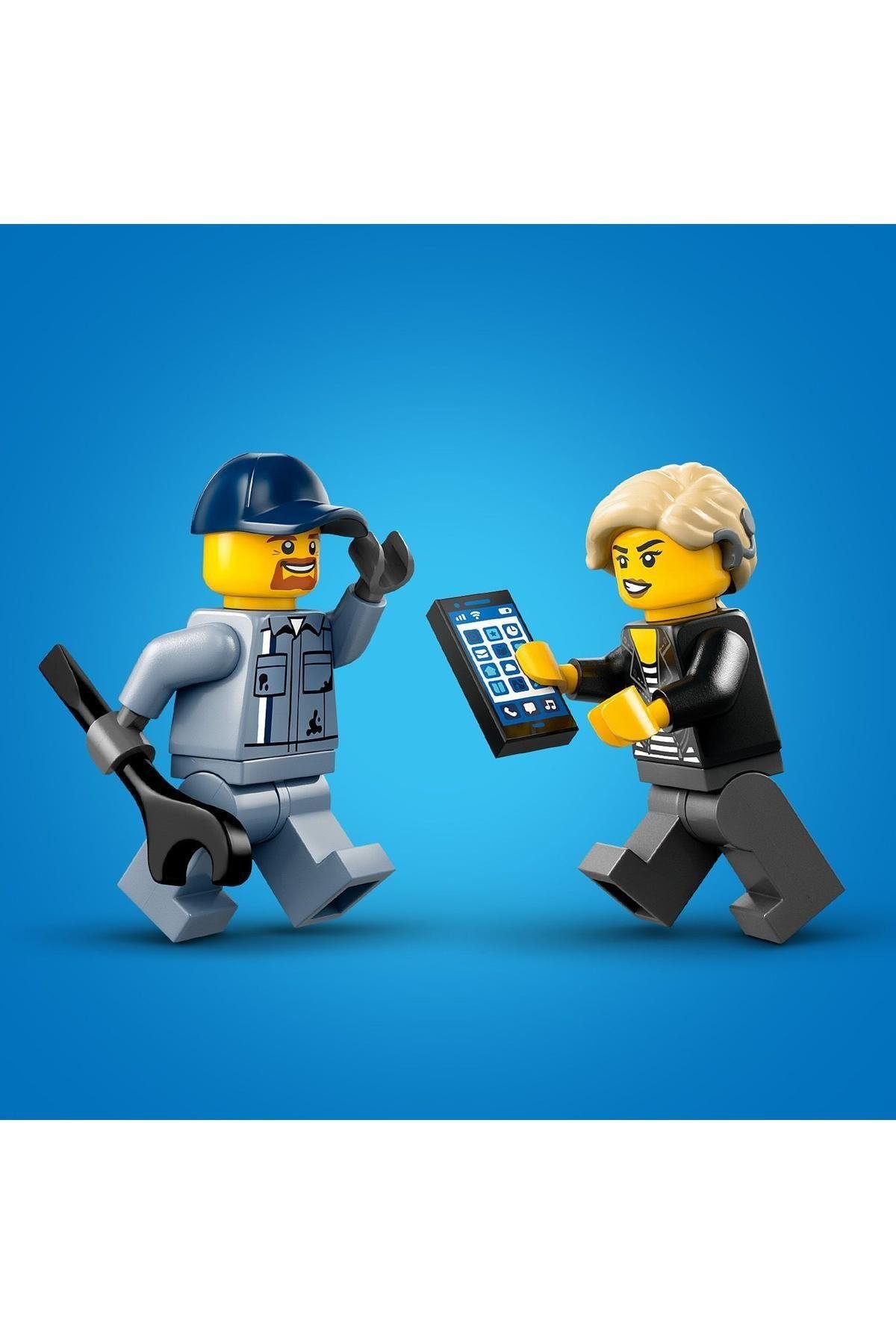 City Çekici Kamyon ve Spor Araba Tamiri 60435 - 4 Yaş ve Üzeri Çocuklar için Yaratıcı Oy-Lego