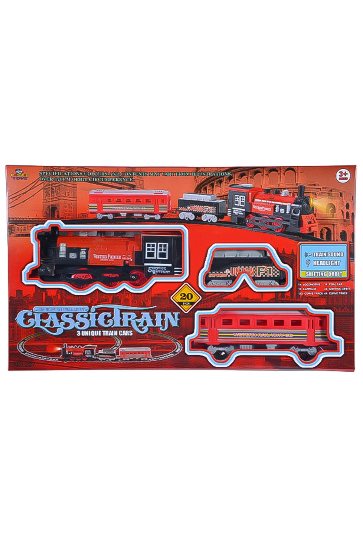 Classictran 20 Parça Işıklı ve Sesli 3lü Tren Seti 227-Eğitici Oyuncak