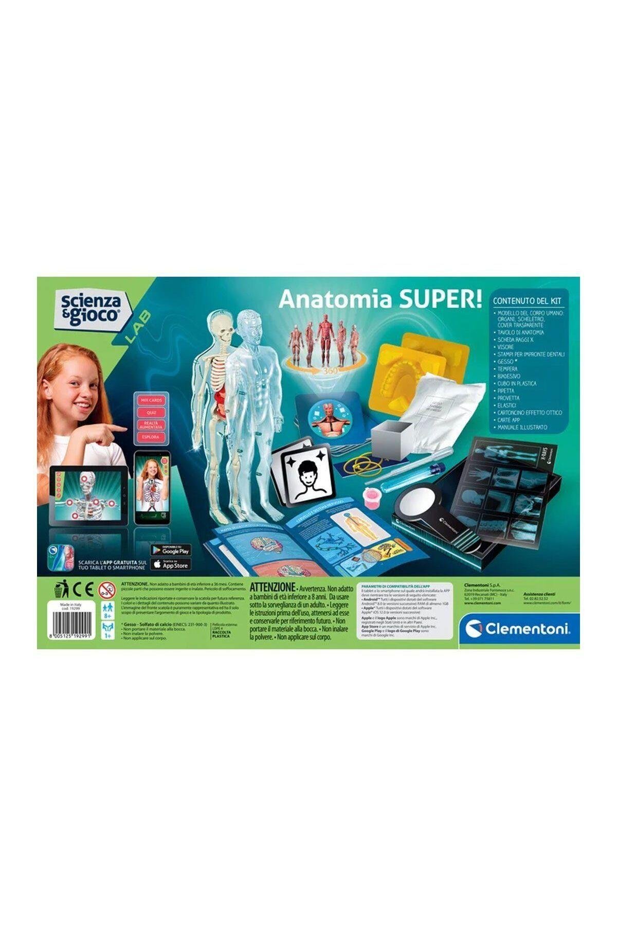 CLEMENTONI 64474 Bilim ve Oyun - Süper Anatomi +8 yaş-Eğitici Oyuncak