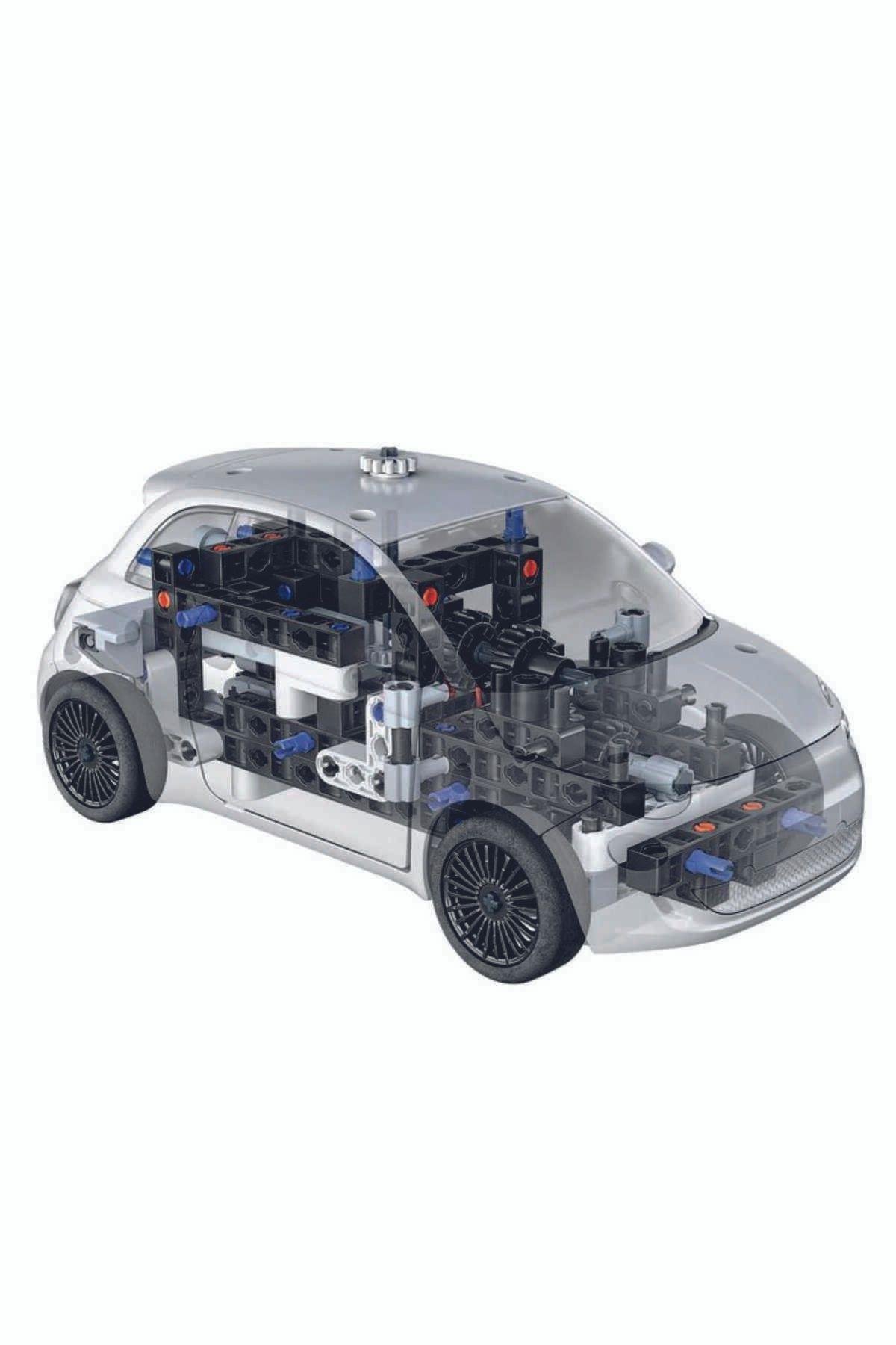 CLEMENTONI Mekanik Laboratuvarı - FIAT 500 Elektrik +8 yaş-Eğitici Oyuncak