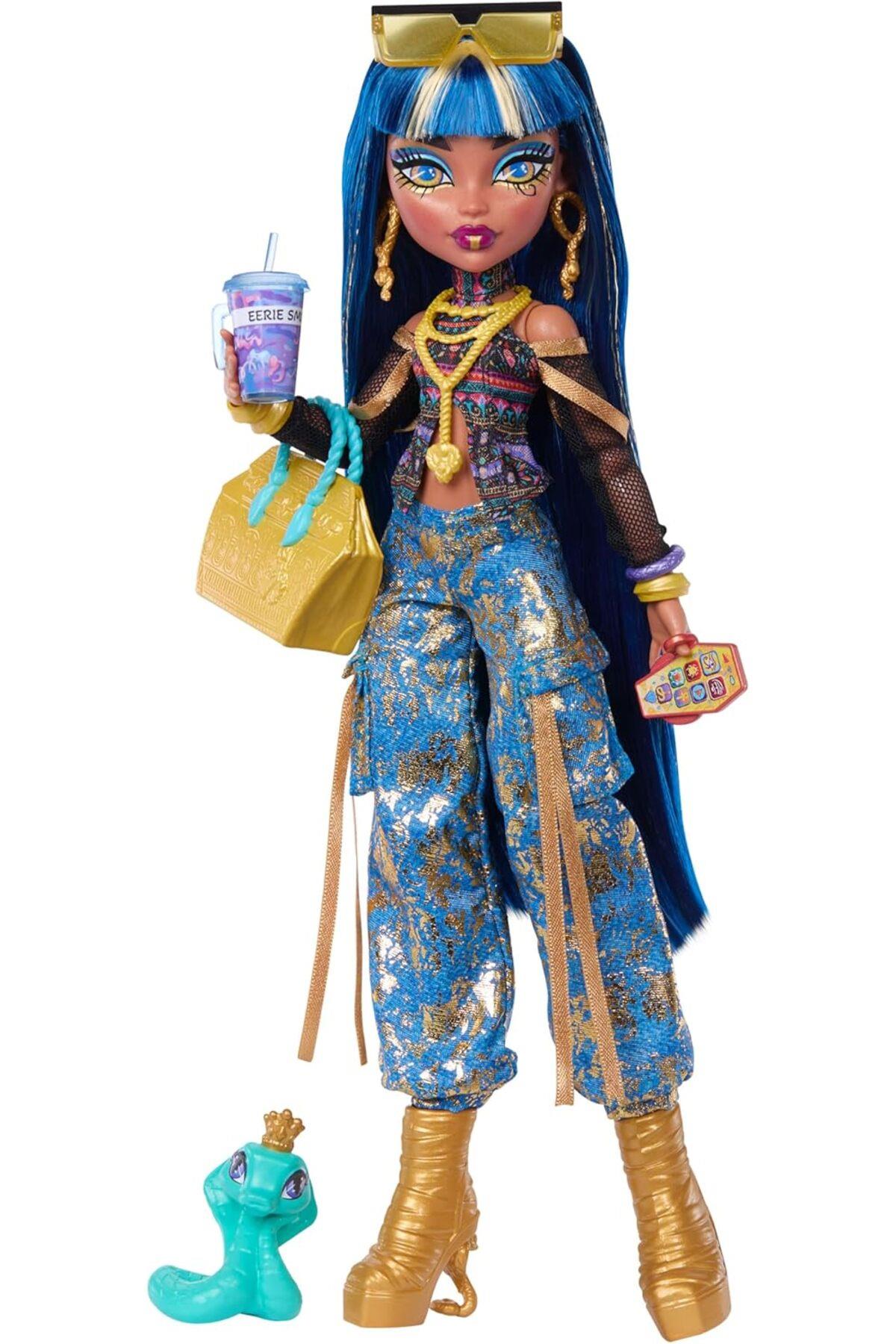 Cleo De Nile Bebek, Altın Kot Kargo Pantolonu ve aksesuarları JHK32-Oyuncak Bebekler