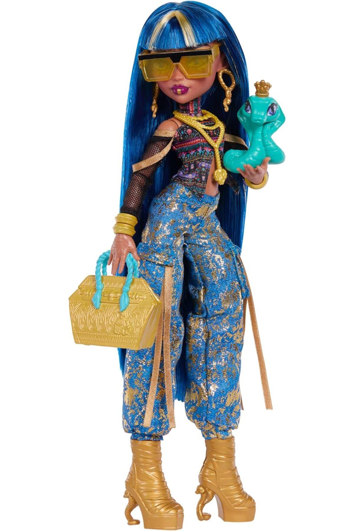 Cleo De Nile Bebek, Altın Kot Kargo Pantolonu ve aksesuarları JHK32-Oyuncak Bebekler