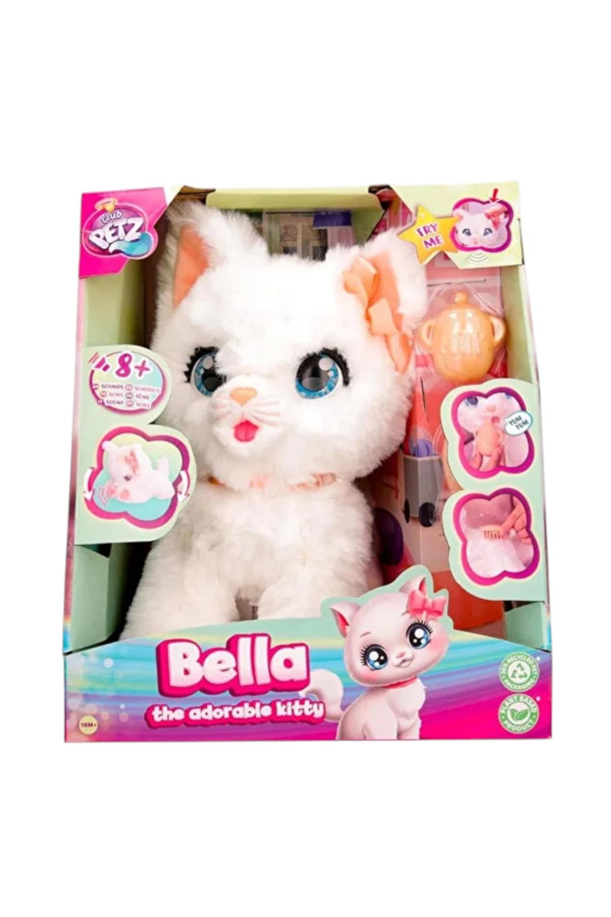 CLUB PETZ 907737 PELÜŞ SEVİMLİ KEDİCİK BELLA FONKSİYONLU HAREKETLİ SESLİ 18M+-Hayvan Figürleri