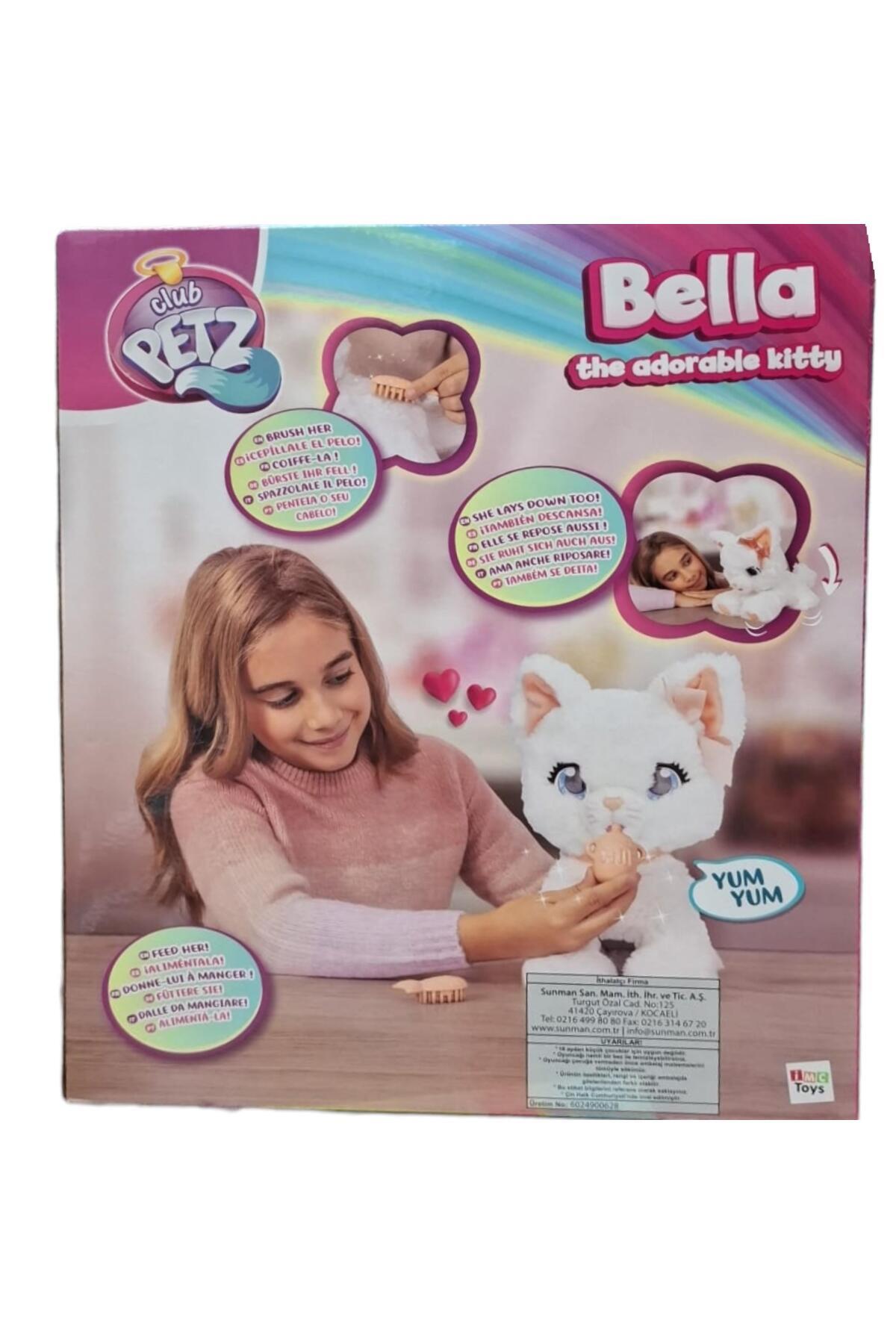 CLUB PETZ 907737 PELÜŞ SEVİMLİ KEDİCİK BELLA FONKSİYONLU HAREKETLİ SESLİ 18M+-Hayvan Figürleri