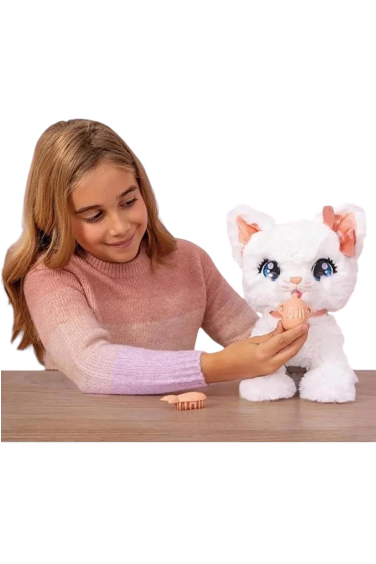 CLUB PETZ 907737 PELÜŞ SEVİMLİ KEDİCİK BELLA FONKSİYONLU HAREKETLİ SESLİ 18M+-Hayvan Figürleri