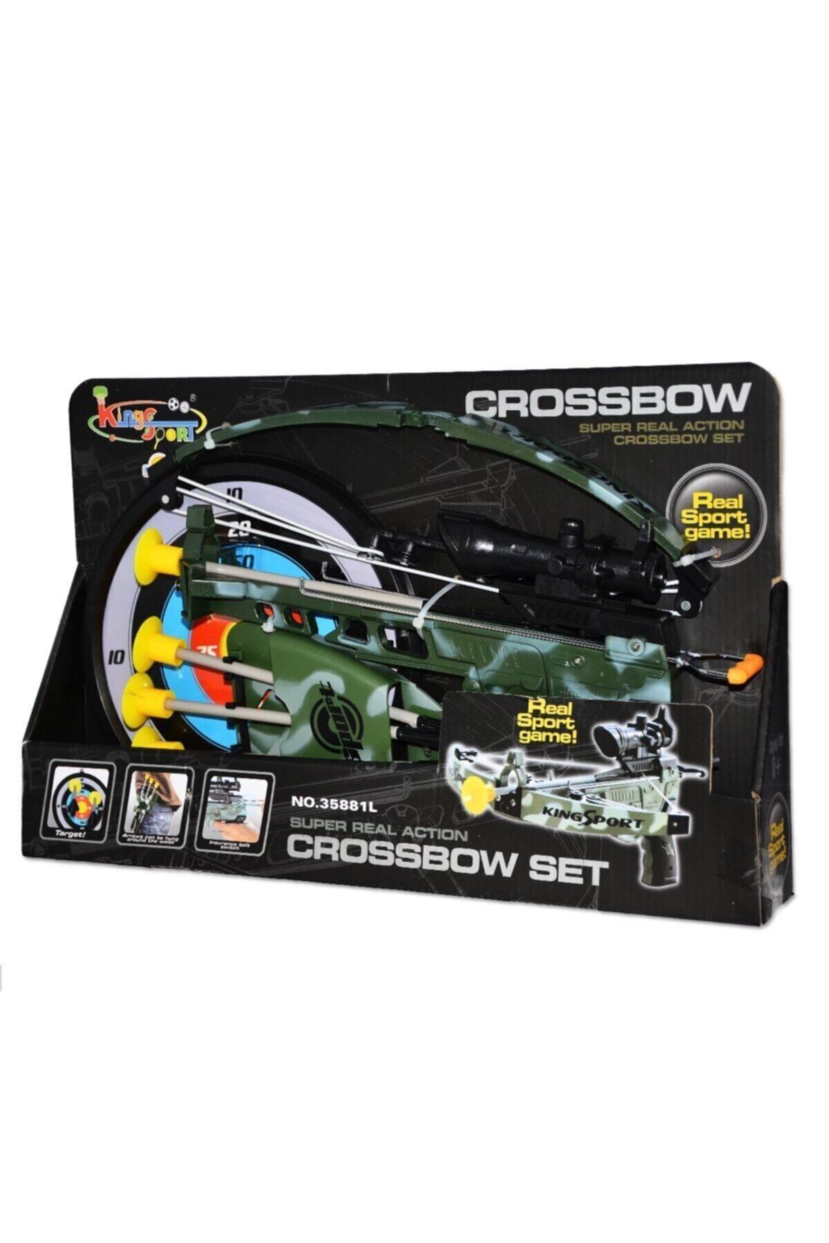 Crossbow Hedefli Askeri Ok-Yay Seti-Eğitici Oyuncak
