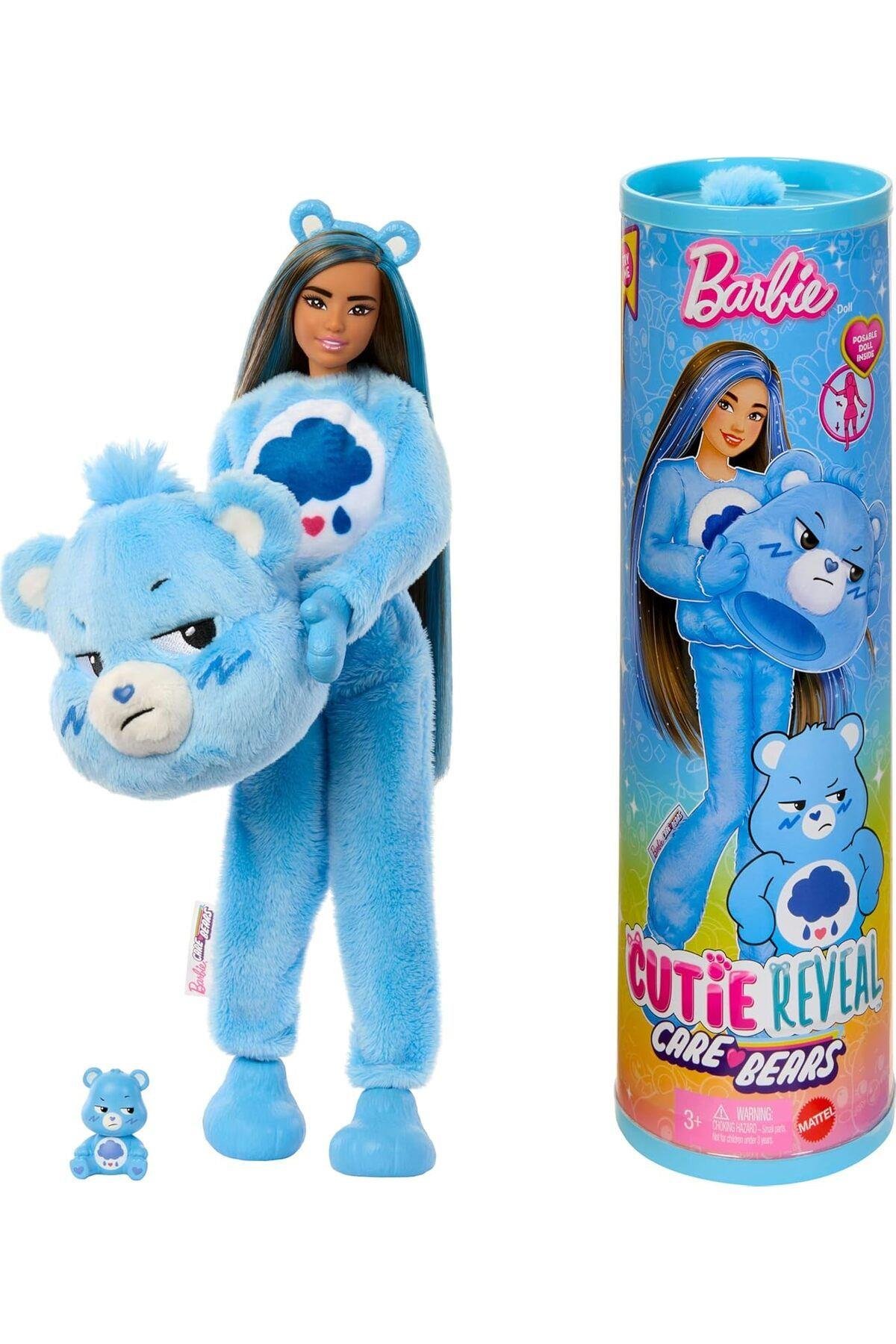 Cutie Reveal Care Bears Series - Grumpy Bear (Brunette)-Oyuncak Bebekler