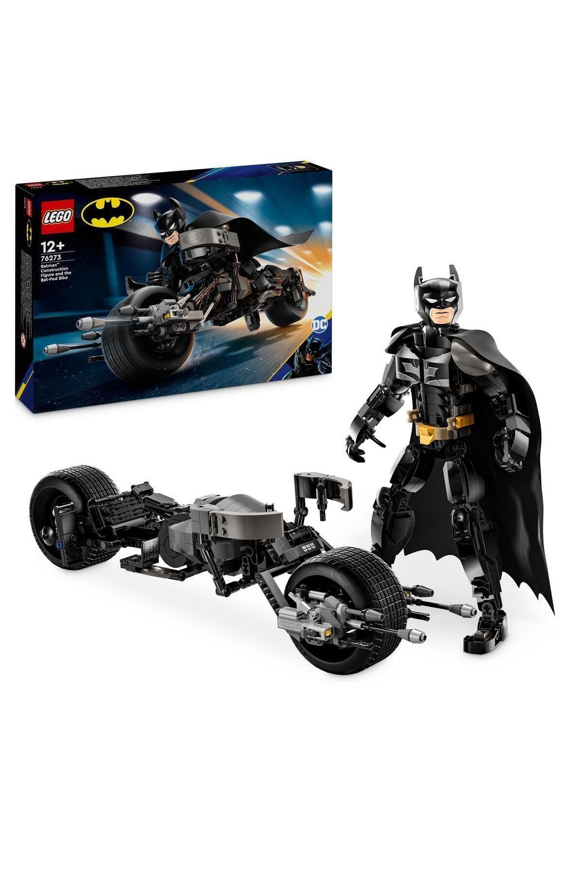 DC Batman: Batman Yapım Figürü ve Bat-Pod Motosiklet 76273 - 12 Yaş ve Üzeri Süper Kahram-Lego