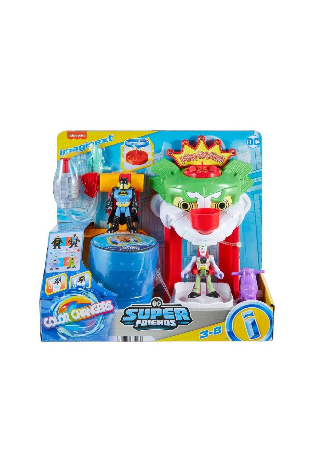 Dc Super Friends Renk Değiştiren Joker Eğlence Evi Hmx55-Araba Garaj ve Setleri