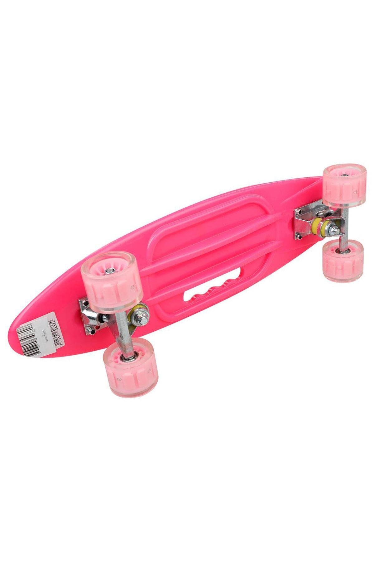 Desenli Orta Boy Işıklı Kaykay 59 Cm-Spor