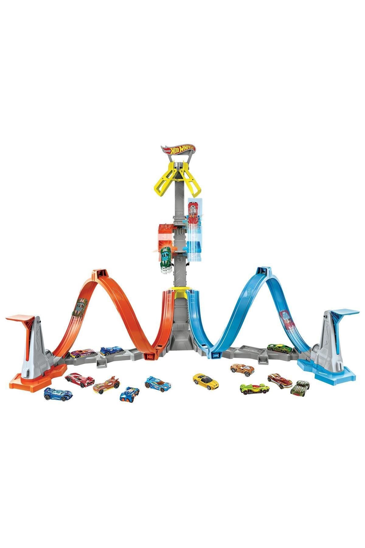 Dikey Uçuş Heyecan Yarış Seti Grw39-Araba Garaj ve Setleri