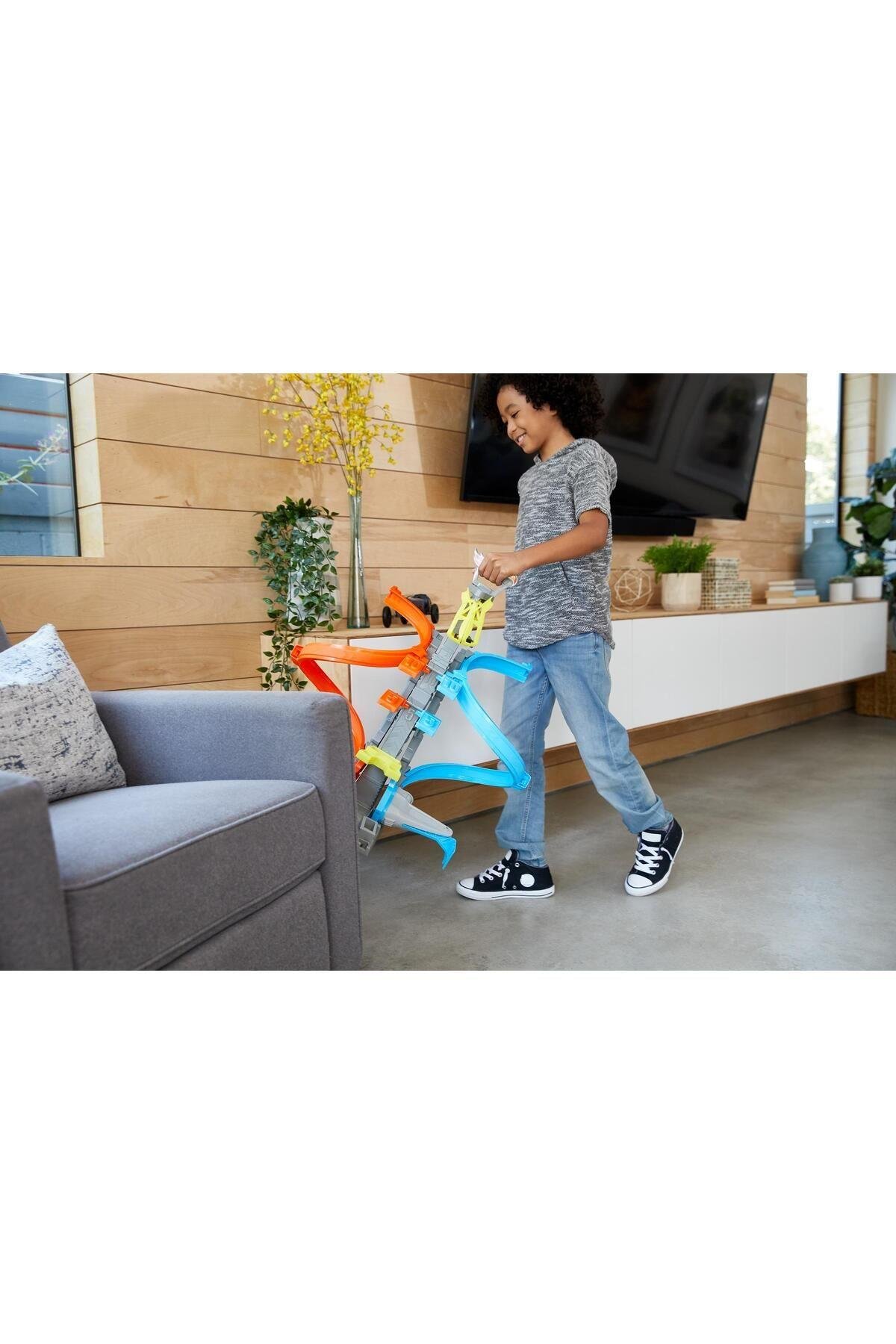 Dikey Uçuş Heyecan Yarış Seti Grw39-Araba Garaj ve Setleri