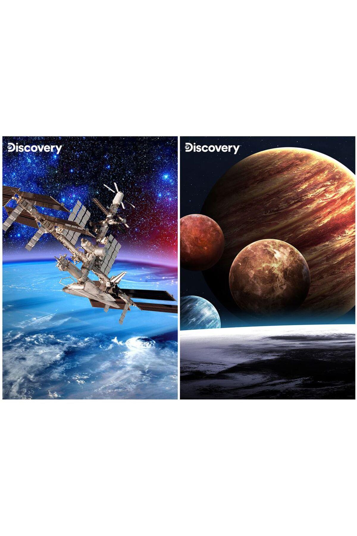 Discovery Uydular ve Gezegenler İkili Puzzle 200 Parça 10249-Eğitici Oyuncak