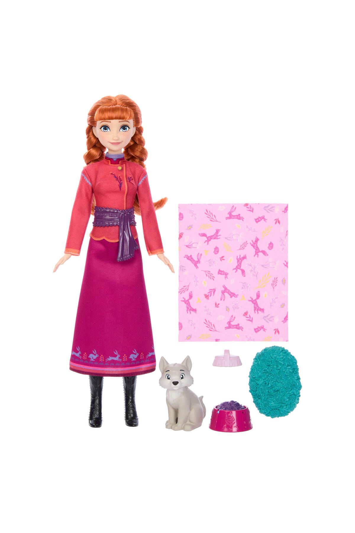 Disney Karlar Ülkesi Anna Bebek ve Yavru Kurt figürü, Filmden ilham alan JFG17-Oyuncak Bebekler