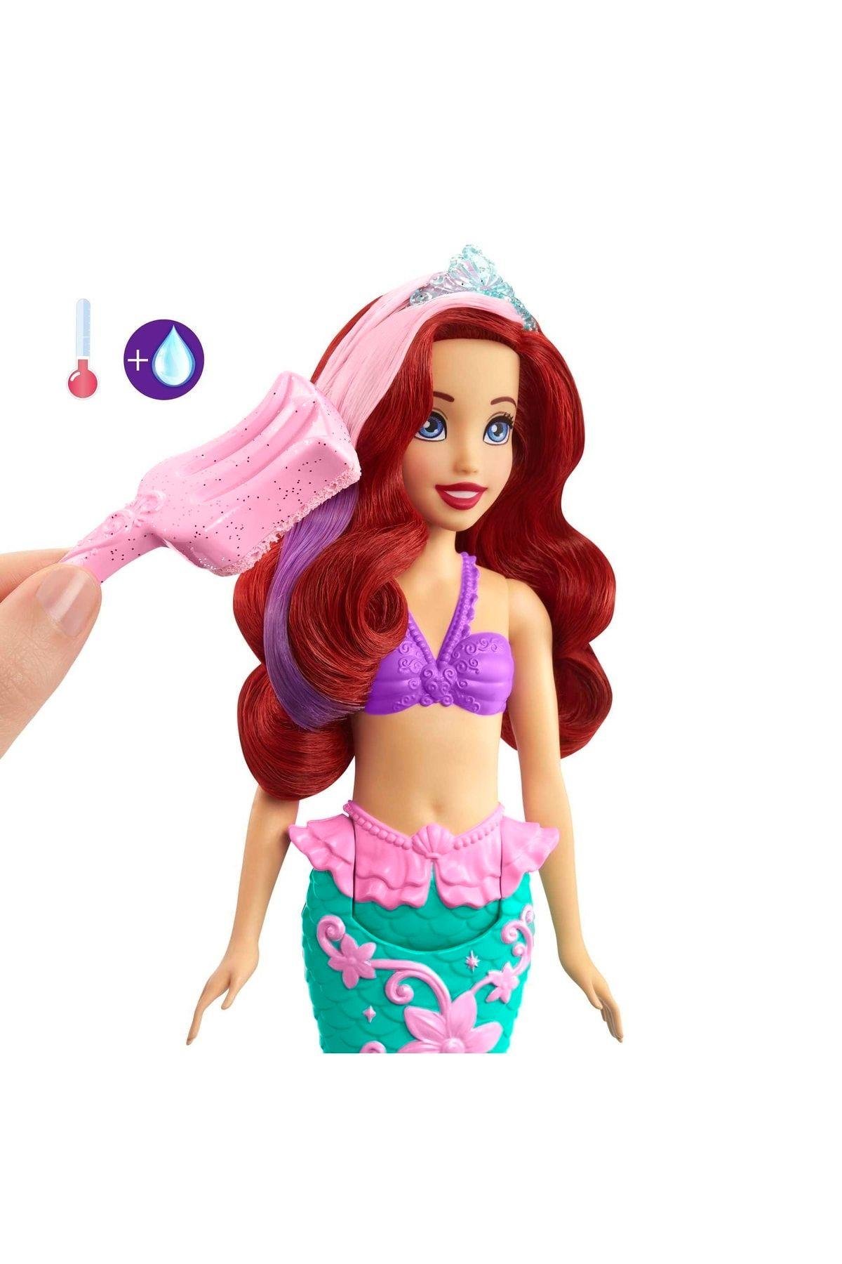 Disney Prenses Muhteşem Renk Değiştiren Saçlı Deniz Kızı Ariel HLW00-Oyuncak Bebekler