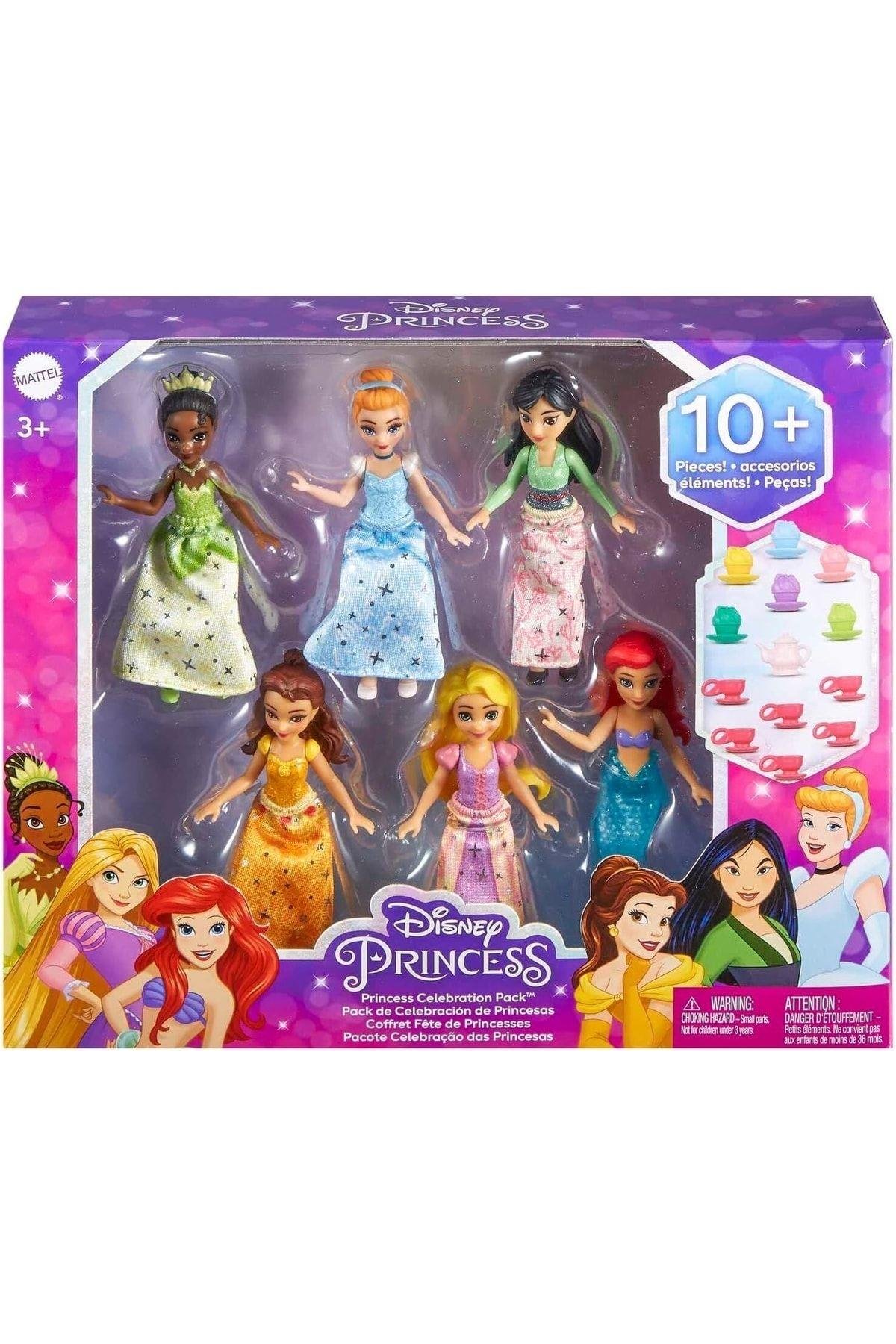 DİSNEY PRİNCESS Disney Prenses Bebekleri 6'lı Set-Oyuncak Bebekler