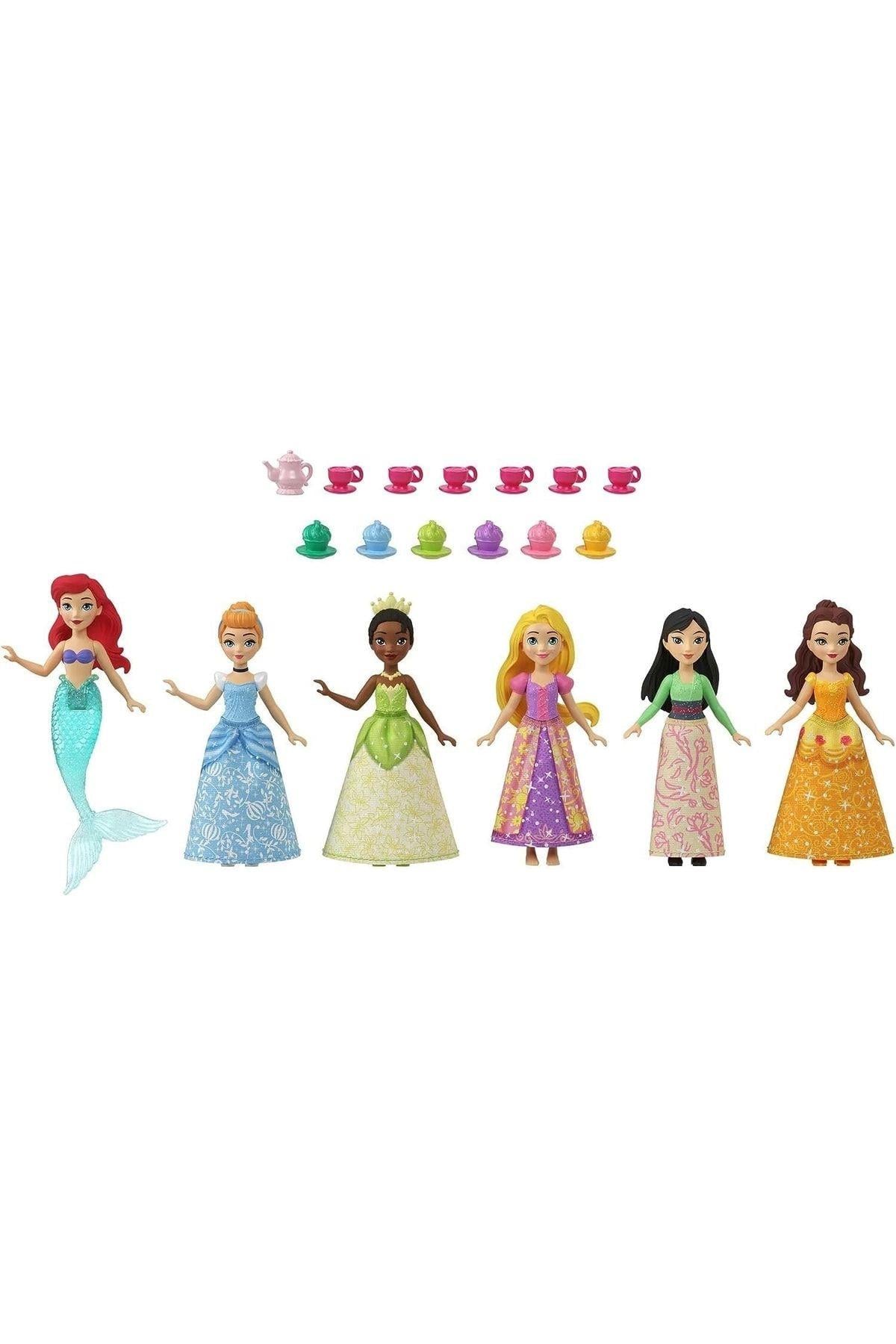 DİSNEY PRİNCESS Disney Prenses Bebekleri 6'lı Set-Oyuncak Bebekler