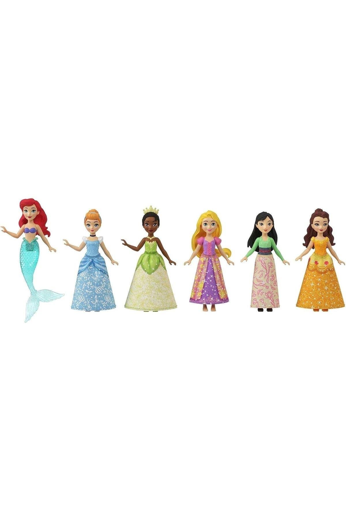 DİSNEY PRİNCESS Disney Prenses Bebekleri 6'lı Set-Oyuncak Bebekler