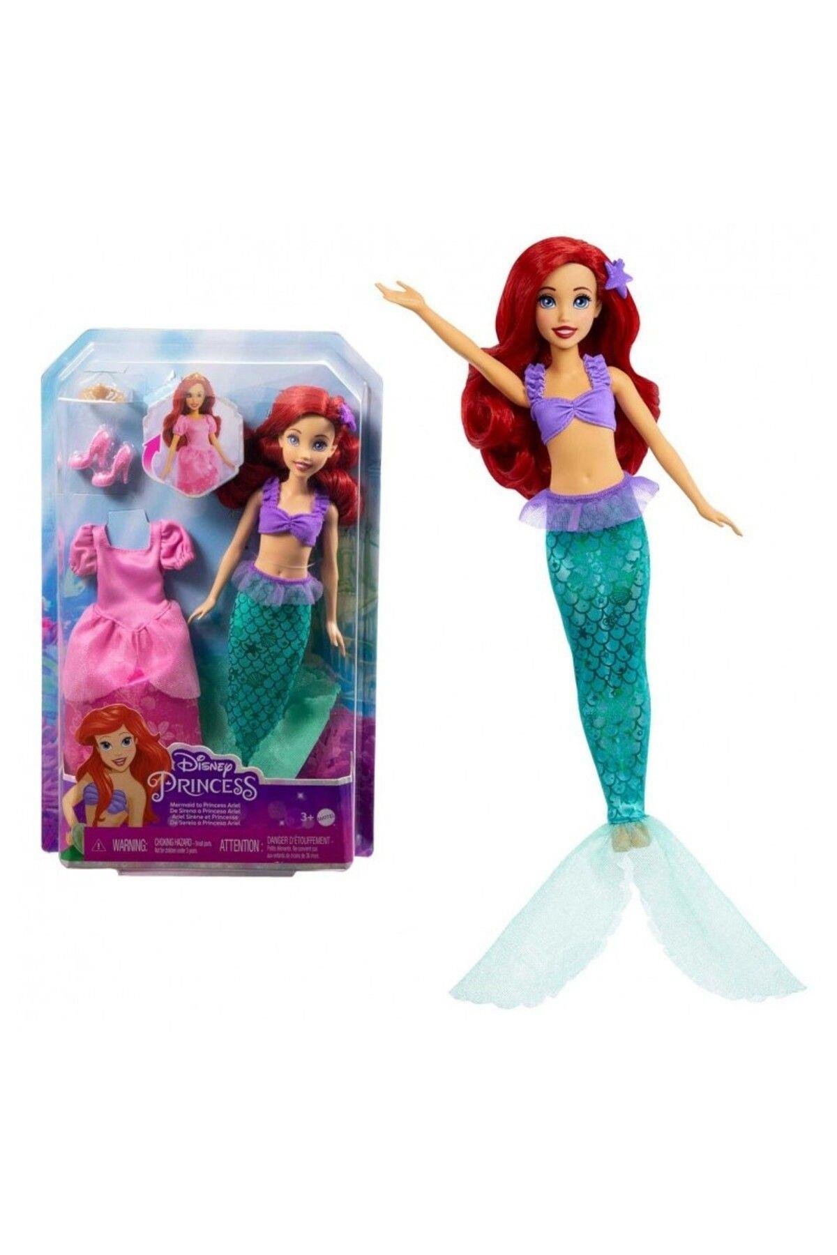 DİSNEY PRİNCESS Disney Prenses Deniz Kızına Dönüşebilen Ariel Hmg49-Oyuncak Bebekler