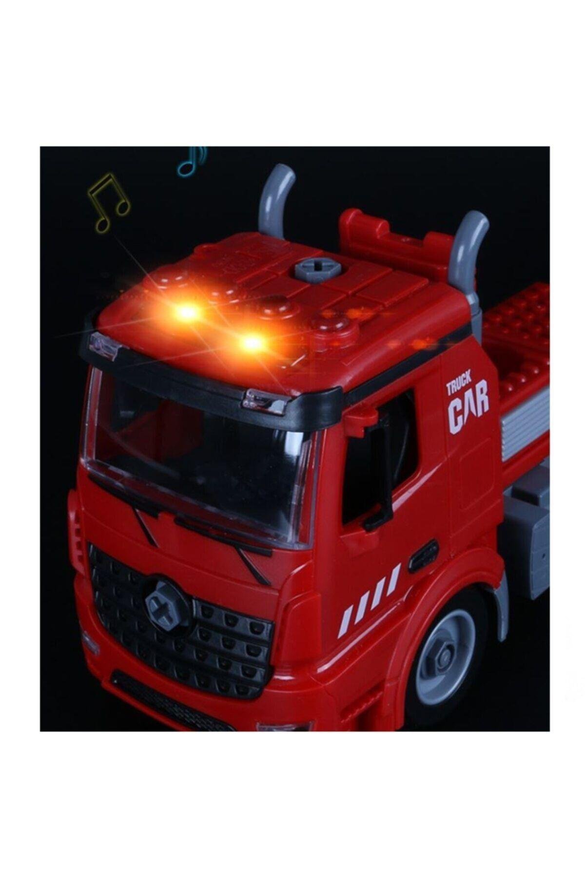 Diy Assembly Işıklı Sesli Sök Tak Itfaiye Aracı-Erkek Oyuncakları