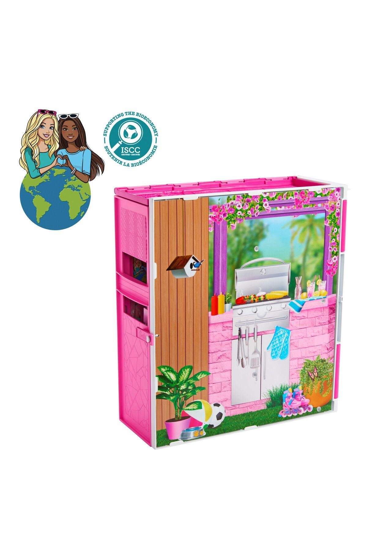 Doll House Playset, Getaway House with 4 Play Areas Including Kitchen, Bathroom, Bedroom and Lounge-Kız Rol Oyuncakları